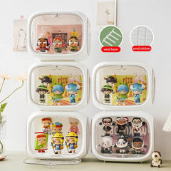 WMM ABS material display case provides sturdy protection for figures.