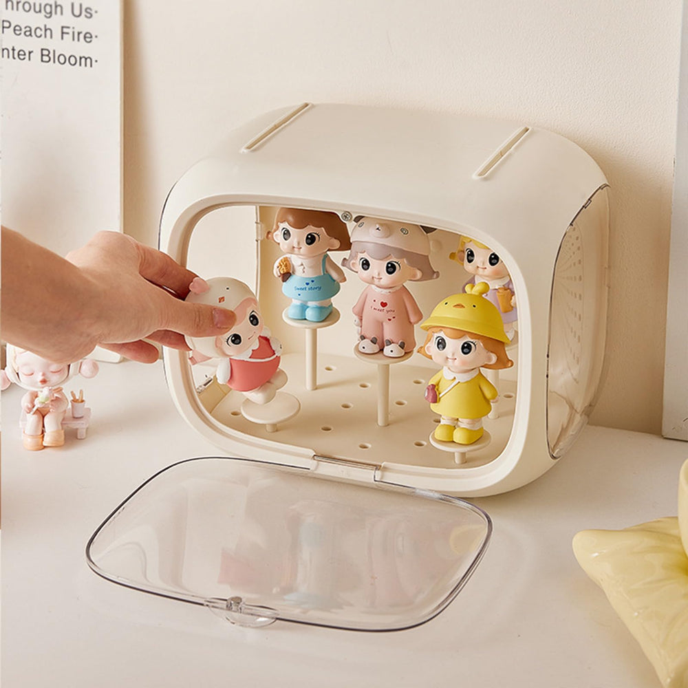 WMM Dust Moisture Proof Display Case protects Lego figures from dust during display.