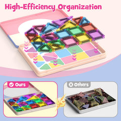Sensory WMXDU magnetic tiles provide tactile construction play