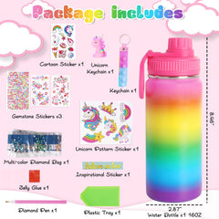 Wninbu unicorn bottle leak-proof screw top for mess-free sipping.
