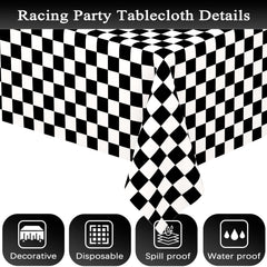 WNINK waterproof tablecloth on table surface enables quick cleanup.