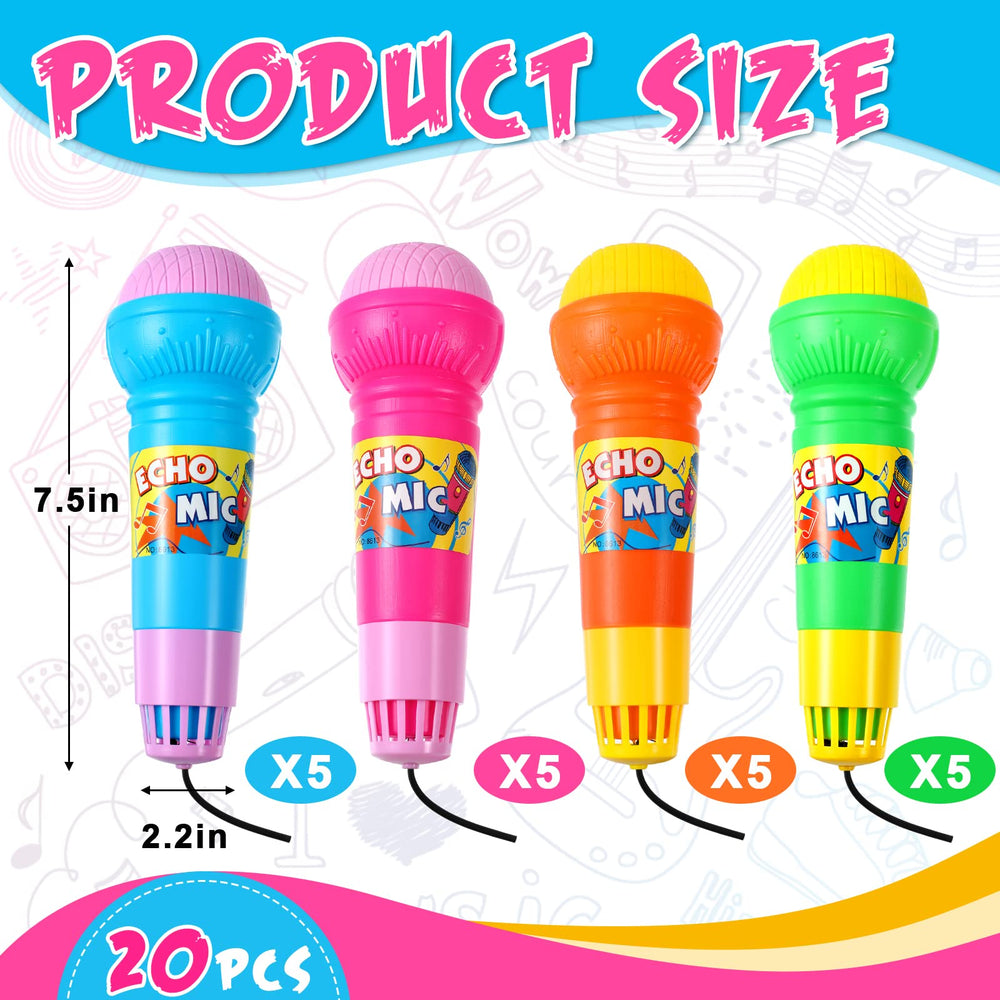 Woanger Echo microphone toy in four colors ideal for group singing activities.