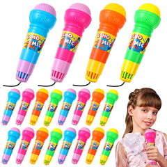 Woanger Echo microphone toy set in bright colors for kids party play.