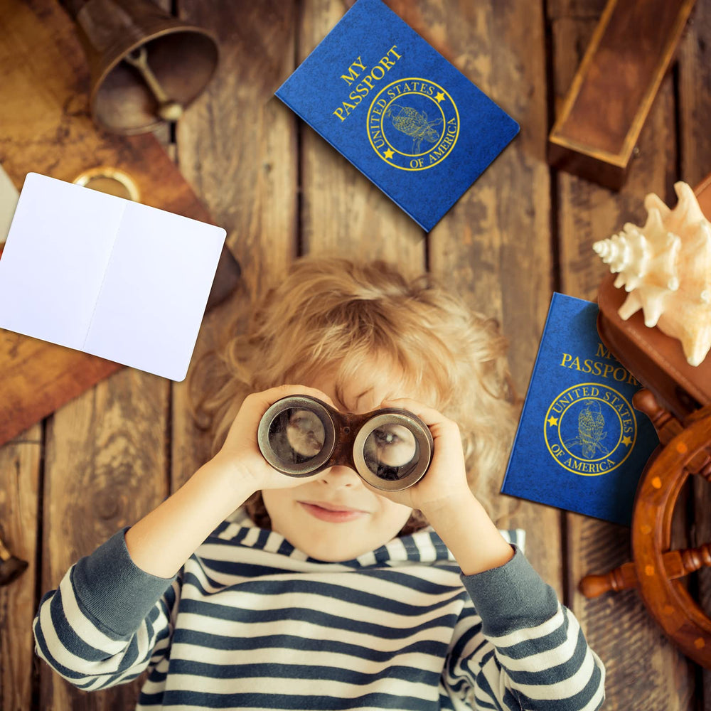 Woanger passport blue cover design boosts travel imagination for kids