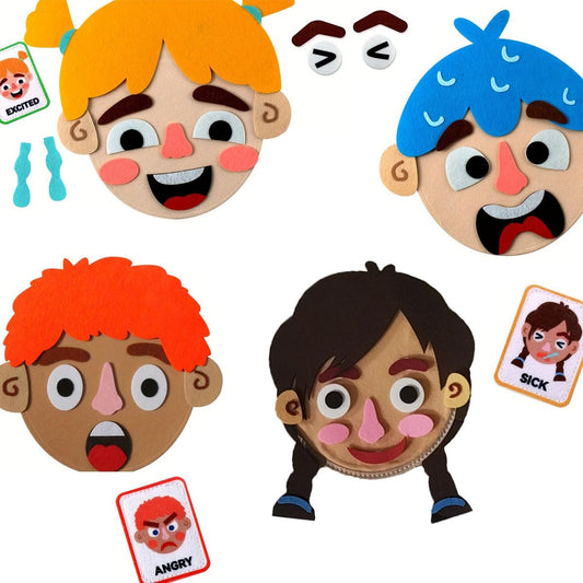 WOBOX emotional face puzzle helps kids recognize expressions through hands-on play