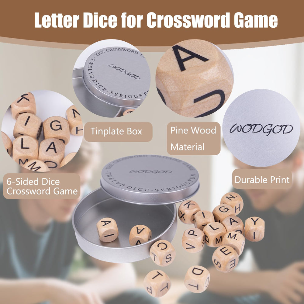 WodGod Crossword Dice Travel-Ready design supports camping and travel word sessions.