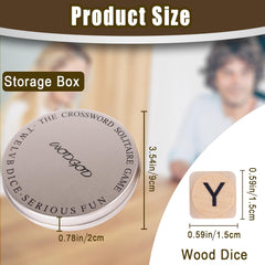 WodGod Crossword Dice Travel Storage Box: portable case for easy organization on trips and camping