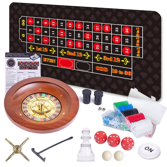 WodGod roulette wheel solid wood for authentic casino feel at home