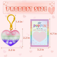 Circle-pattern card and attached toy create a coordinated Valentine gift.