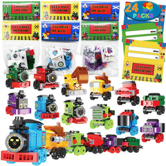WODMAZ 24-pack train blocks for creative play and motor skills