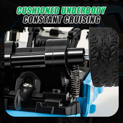 WOHEIHEI blue RC truck with 3-speed gears for varied racing