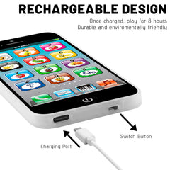 Wolmund Toy Learning Phone with USB charging supports uninterrupted play