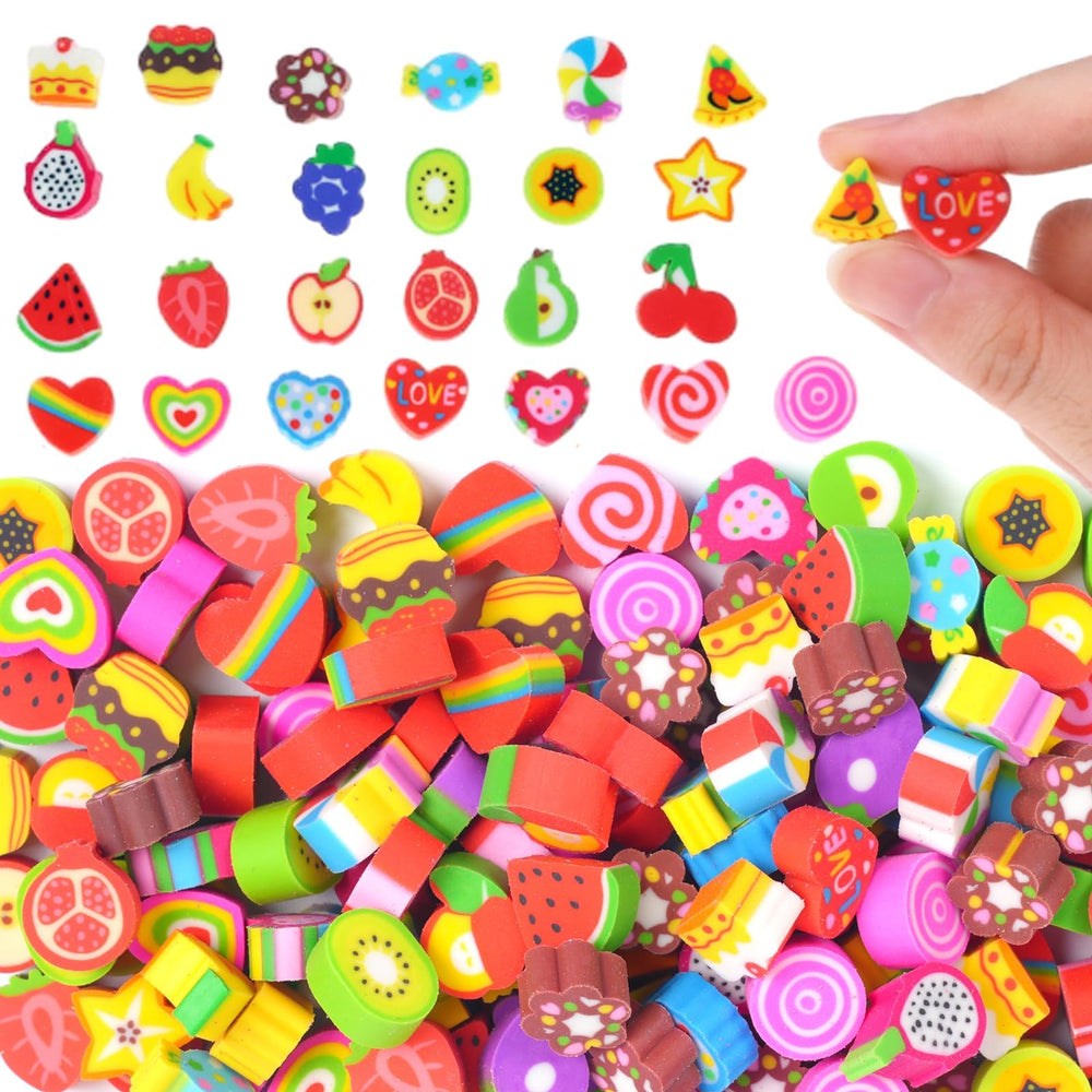 Wolpark Food Heart Mini Eraser cake design for classroom rewards