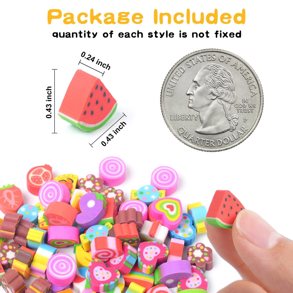 Wolpark Food Heart Mini Eraser donut pattern for art projects