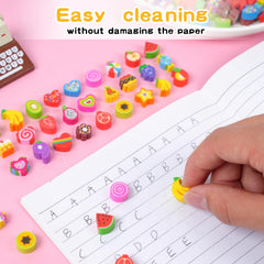Wolpark Food Heart Mini Eraser ice cream motif adds color to study
