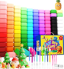 Wolwefa air-dry clay packs offer bright colors for kids crafts.