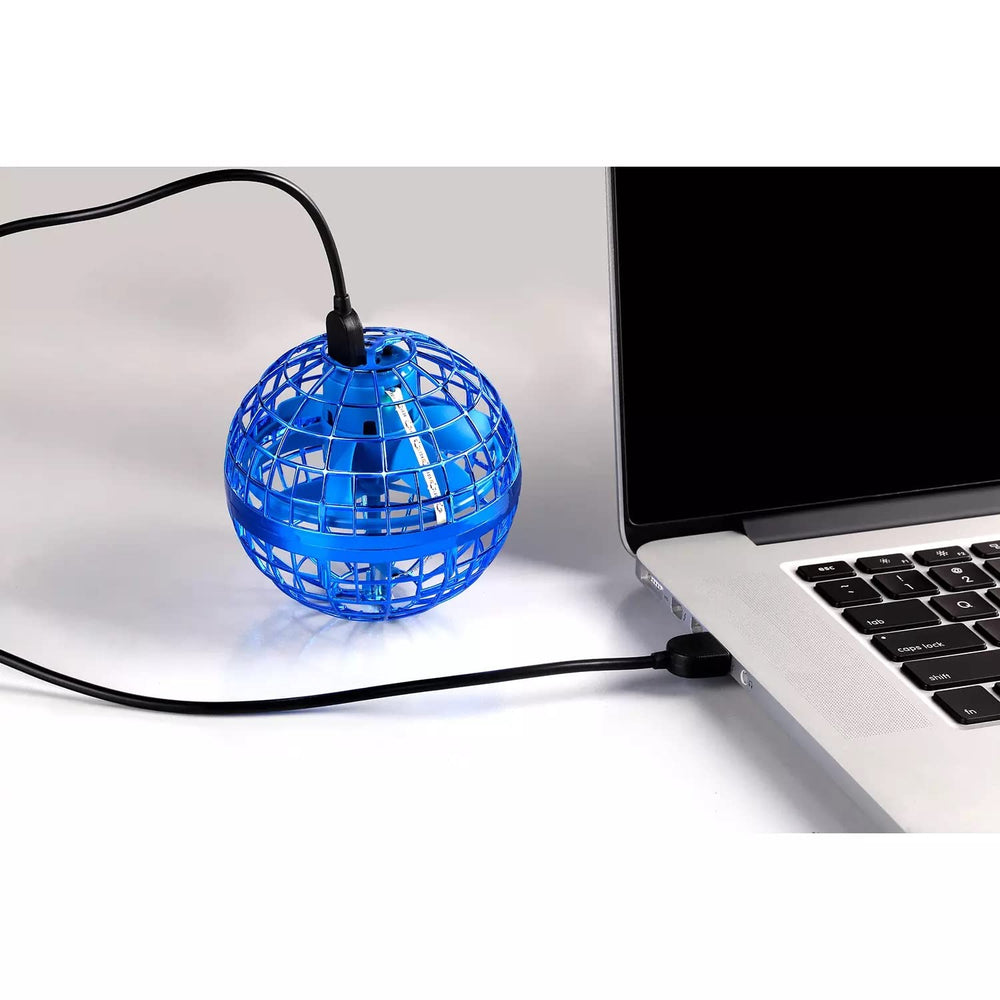 Wonder Sphere Magic Hover Ball blue charges quickly for extended play sessions