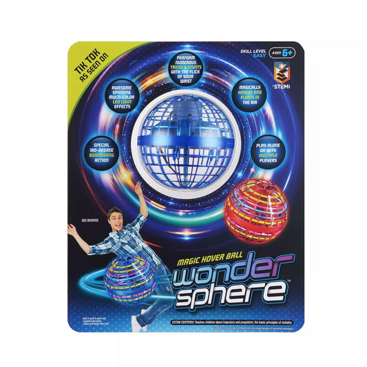 Wonder Sphere Magic Hover Ball blue indoors for safe indoor play and tricks