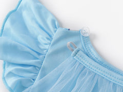 WonderBabe Princess Dress fabric close-up shows soft breathable material.