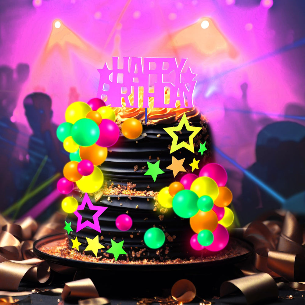 Wonderjune glow in the dark decorations create radiant party vibes