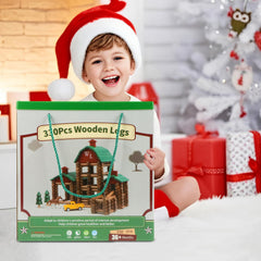 Wondertoys gift-ready wooden construction set makes a thoughtful present for birthdays