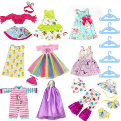 WONDOLL 14-inch doll clothes tops and pants set for mix-and-match outfits