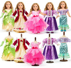 WONDOLL 18in doll dress set collection for imaginative play.