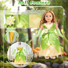WONDOLL Rose-inspired pink gown for imaginative role-play.