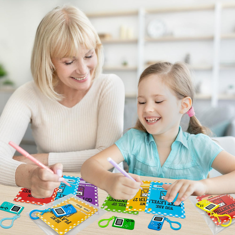 Wondrus party favors feature game-themed Valentines for school celebrations.