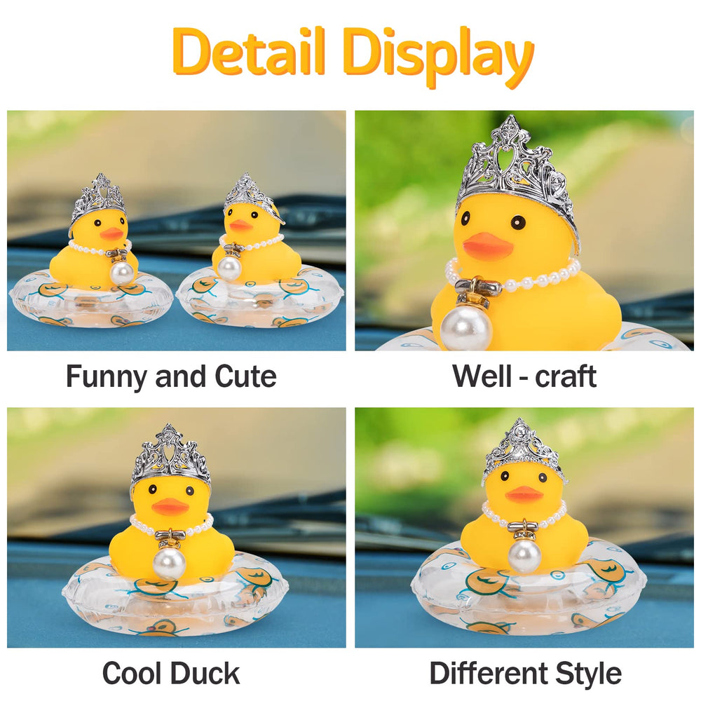 Wonuu car duck with swim ring decor adds whimsy to any car interior