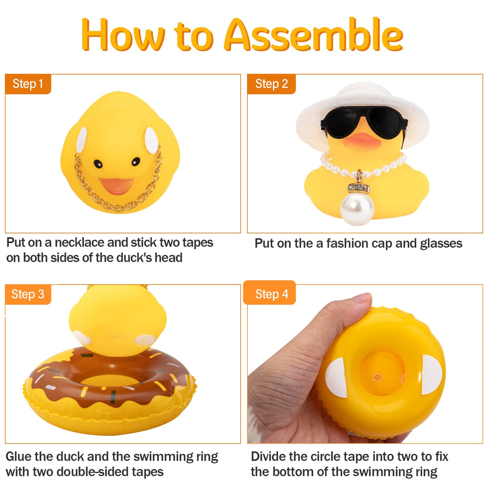 Wonuu double-sided tape keeps the dash duck securely in place