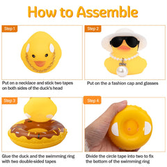 Wonuu double-sided tape keeps the dash duck securely in place