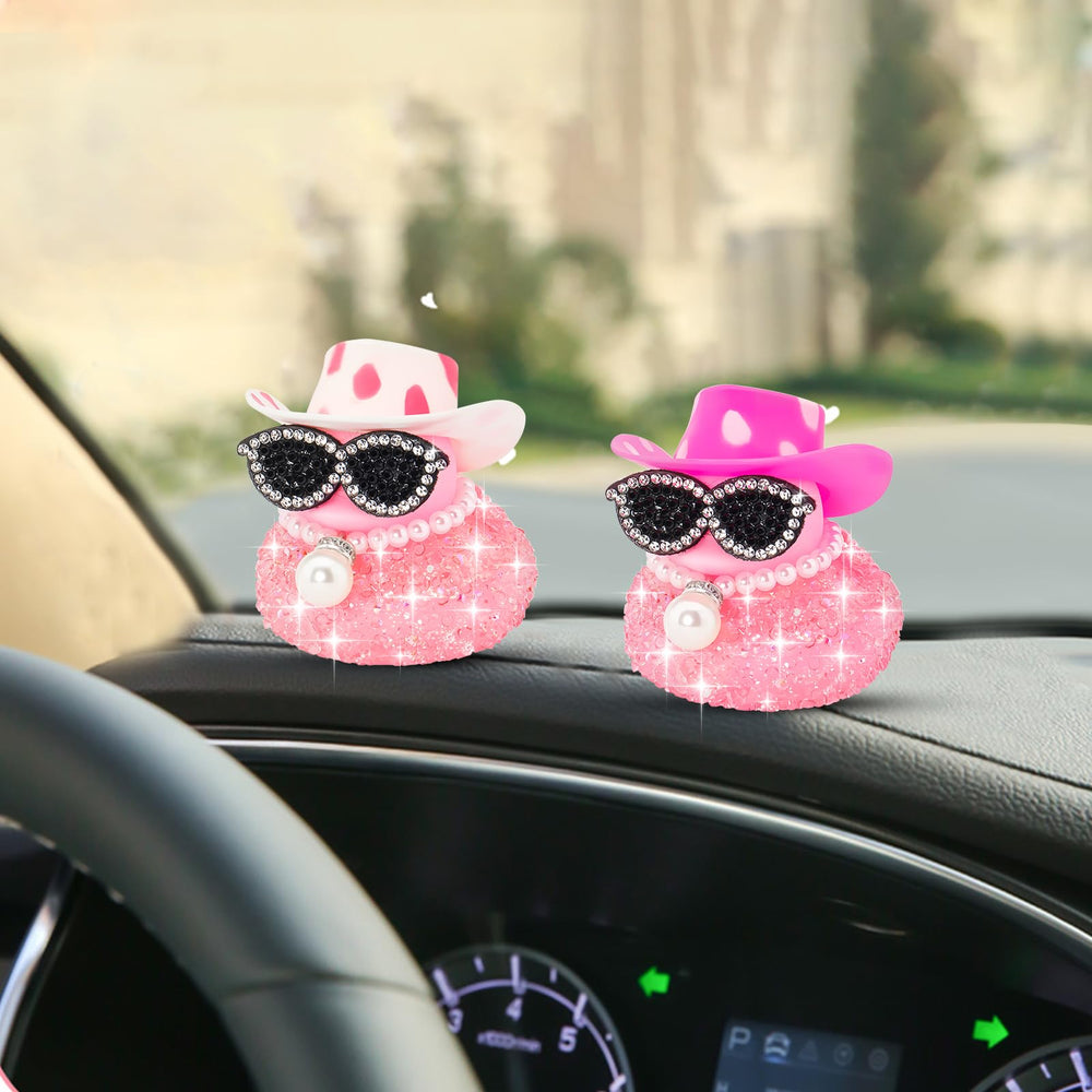 Wonuu Pink Diamond Rubber Duck suits car, office or home decor