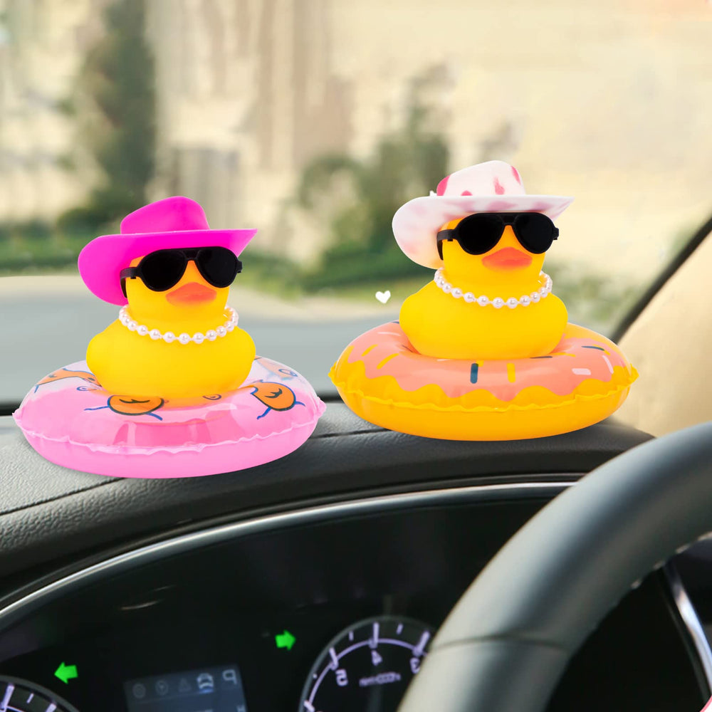 Wonuu rubber duck kit includes hat, sunglasses, necklace, and tape.
