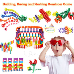 WOOD CITY dominoes add-on color blocks showcasing vibrant hues for color recognition