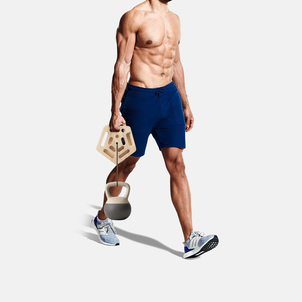 WOOD CITY Hangboard 35° sloper for dynamic grip endurance.