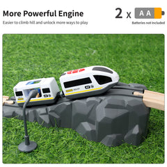 WOOD CITY magnets connect to Thomas Brio and Chuggington tracks