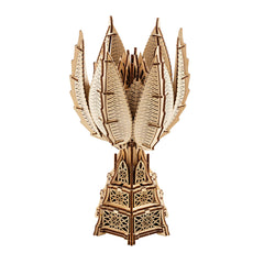 Wood Trick Fiery Bloom detailed design challenges your skills without glue needed