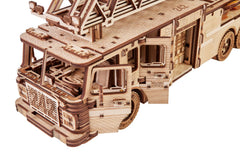 Wood Trick Rescue Firetruck 636 pieces challenge builds perseverance and fine motor skills.
