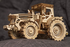 Wood Trick tractor steering wheel and seat adjust realism
