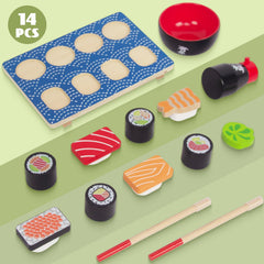 WoodenEdu chopsticks and bowls for coordinated play