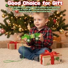 WoodenEdu crocodile pull toy gift-ready packaging emphasizes eco-friendly design.
