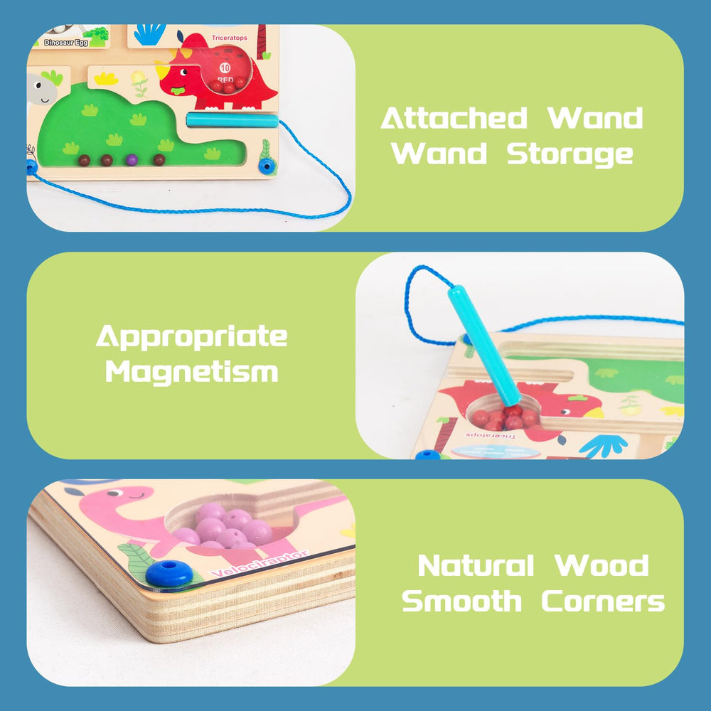 WoodenFun safe wooden construction with smooth edges for toddlers.