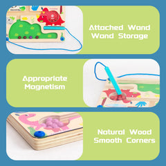 WoodenFun safe wooden construction with smooth edges for toddlers.