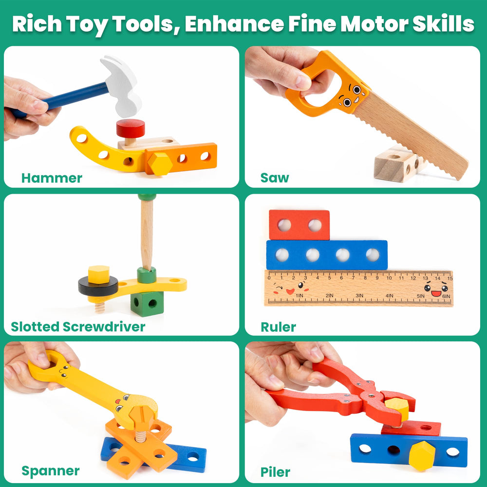 WOODMAM double-sided instruction cards enhance problem solving and storytelling