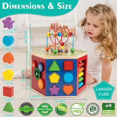 Woodmam magnetic train cars run along the track for imaginative play.