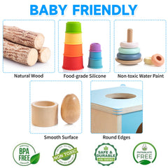 WOODMAM natural finish and non toxic paint for gentle play