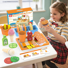 WOODMAM play money helps kids practice counting during shop play.