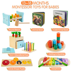 Woodmam pounding bench supports fine motor skills and cause-and-effect learning.