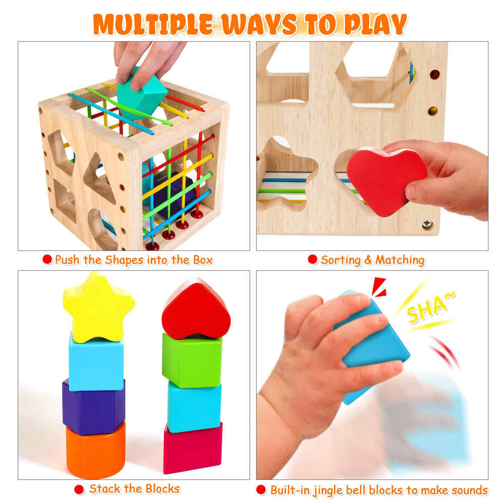 Woodmam storage box travel-ready design for easy cleanup and on-the-go play.
